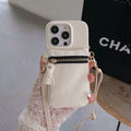 Mugrs IPhone Case Solid Color Anti-Drop Cover Diagonal Coin Purse