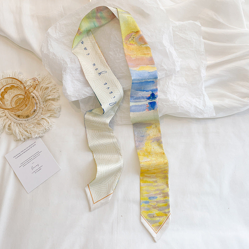Long Silk Scarf (Random Style)