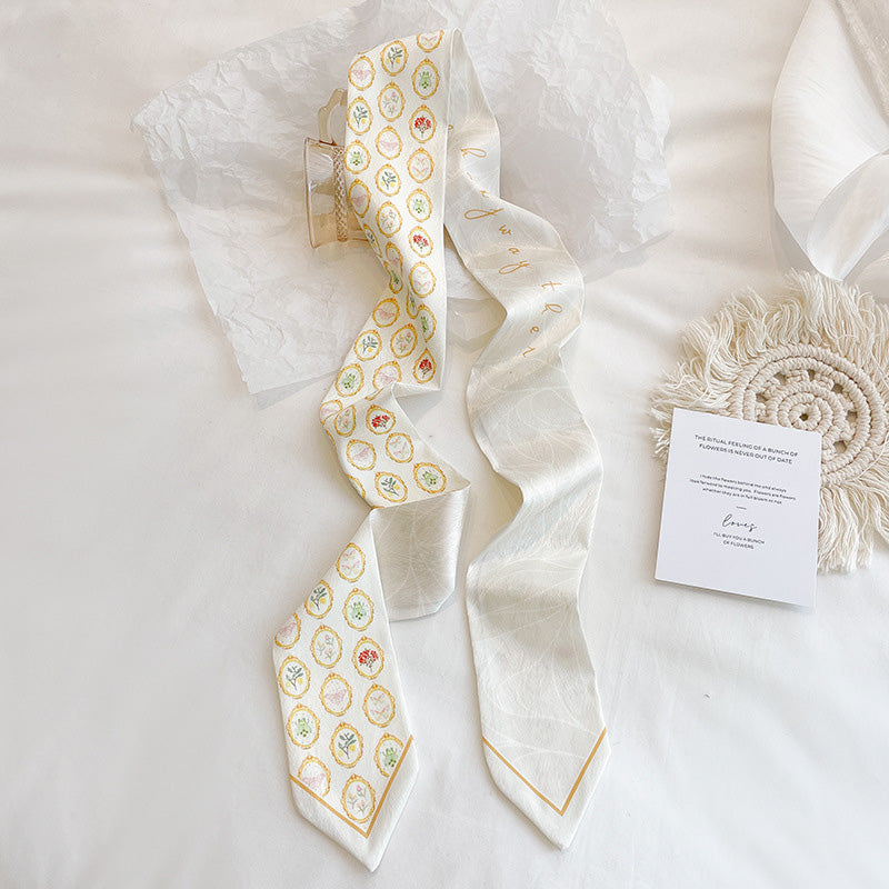 Long Silk Scarf (Random Style)