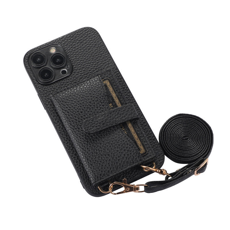Mugrs™ IPhone Case Anti-Drop Cover Diagonal Card Purse Bag