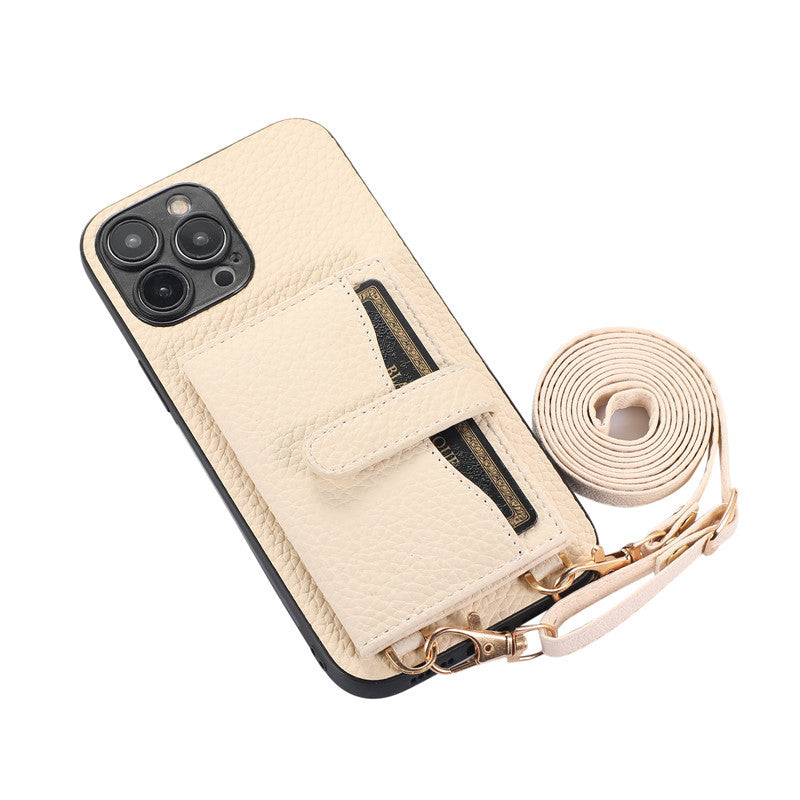 Mugrs™ IPhone Case Anti-Drop Cover Diagonal Card Purse Bag