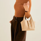 Mugrs™ Magnetic Buckle Leather Bucket Bag
