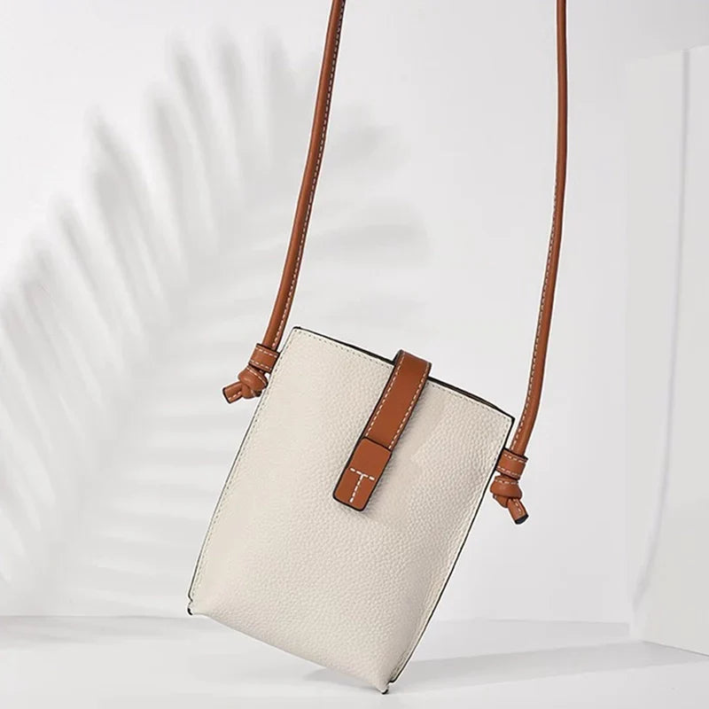 Mugrs™ Leather Sling Bag for Women-Khaki