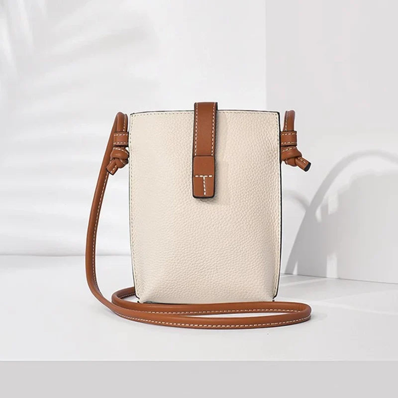 Mugrs™ Leather Sling Bag for Women-Cream