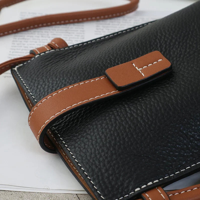 Mugrs™ Leather Sling Bag for Women-Khaki