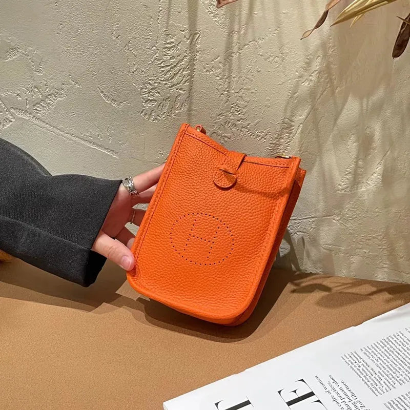 Mugrs Trendy Soft Leather Crossbody Mobile Phone Bag