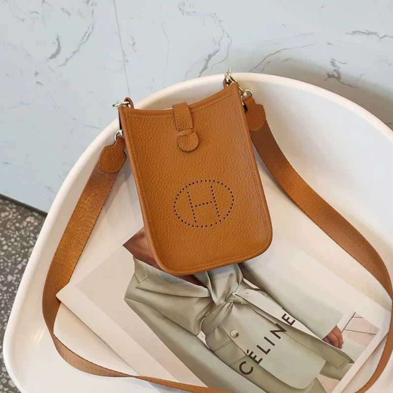 Mugrs Trendy Soft Leather Crossbody Mobile Phone Bag