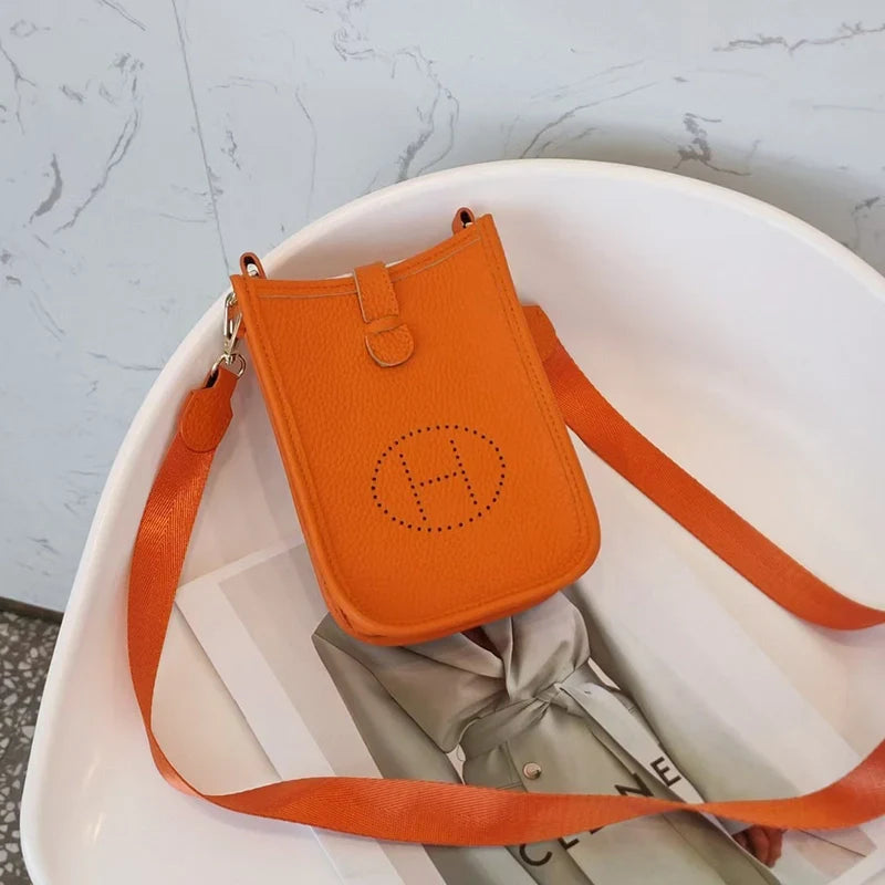 Mugrs Trendy Soft Leather Crossbody Mobile Phone Bag