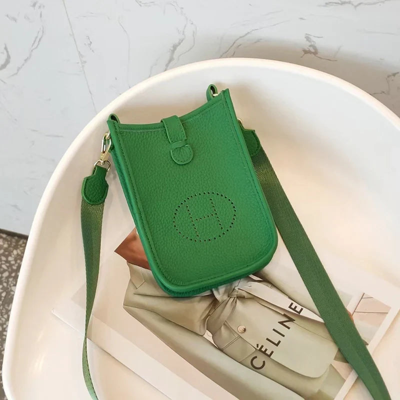 Mugrs Trendy Soft Leather Crossbody Mobile Phone Bag