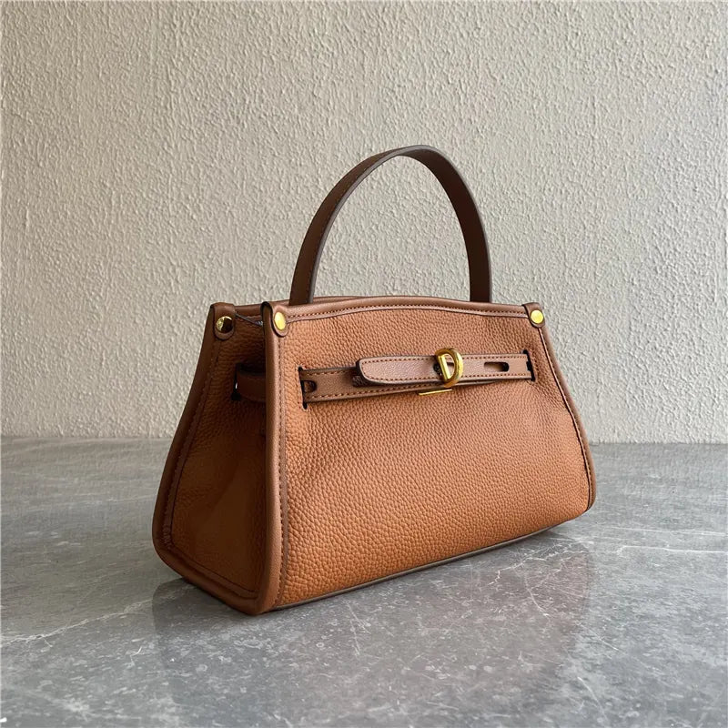 Mugrs™ Chic Leather Kelly Tote Bag