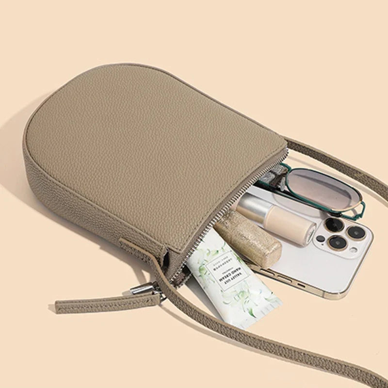 Mugrs™ Leather Zipper Crossbody Phone Bag