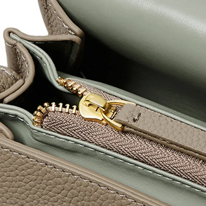Mugrs™ Button Simple Leather Mini Shoulder Bag