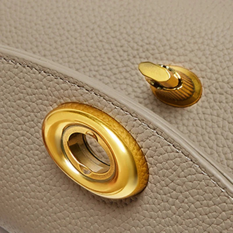 Mugrs™ Button Simple Leather Mini Shoulder Bag
