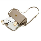 Mugrs™ Button Simple Leather Mini Shoulder Bag