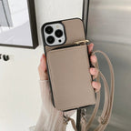 Mugrs™ Vegan Leather Crossbody Phone Case with Long Strap