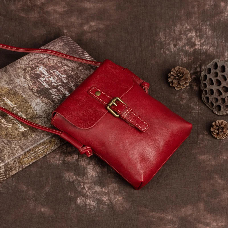 Mugrs™ Vegan Leather Bucket Crossbody Phone Bag