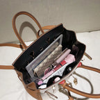 Mugrs™ Top Handle Shoulder Kelly Tote Handbags