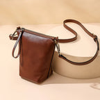 Mugrs™ Vintage Vegan Leather Bucket Phone Bag