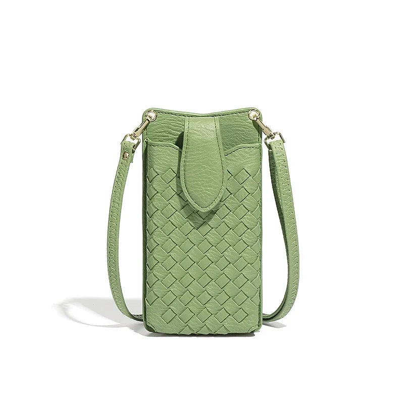 Mugrs™ Luxury Claire Woven Crossbody Phone Bag