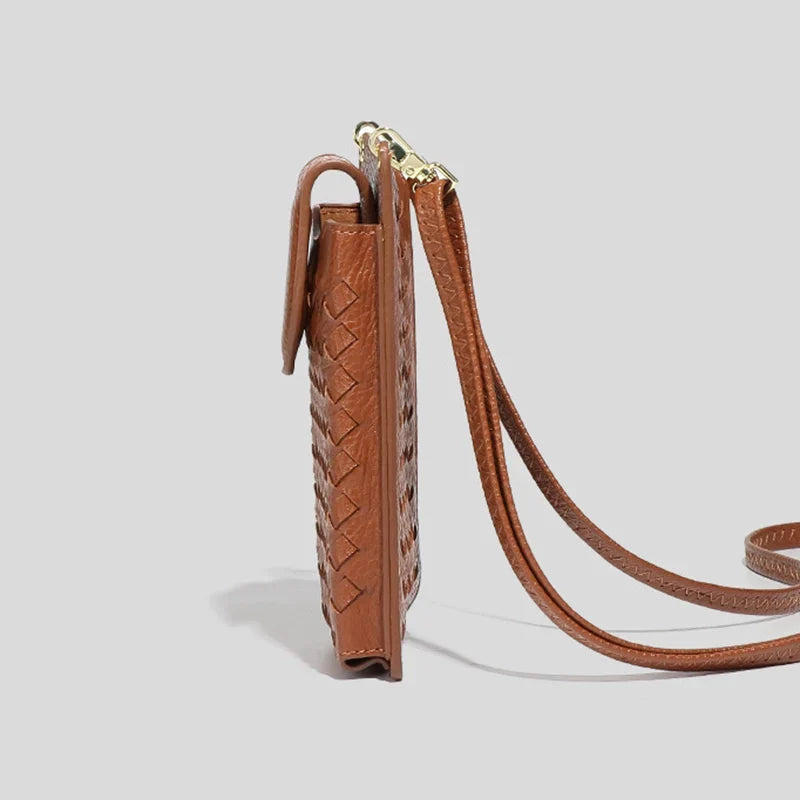 Mugrs™ Luxury Claire Woven Crossbody Phone Bag