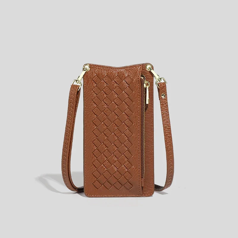 Mugrs™ Luxury Claire Woven Crossbody Phone Bag