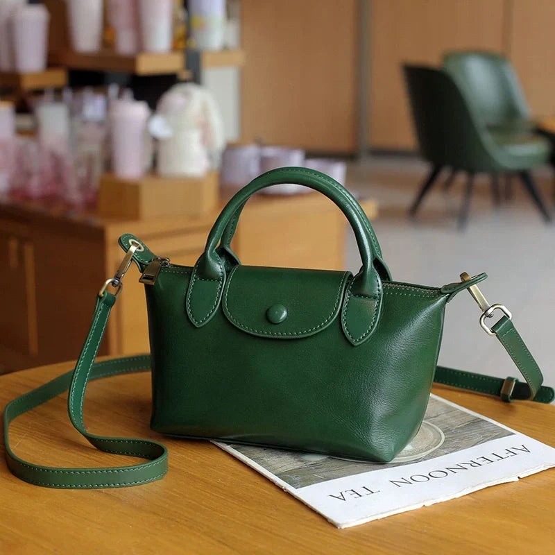 Mugrs vintage vegan leather crossbody phone bag with retro charm