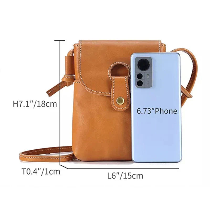 Mugrs™ Mini Leather Crossbody Purse Phone Bag