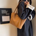 Mugrs™ Large Space PU Leather Tote Bag
