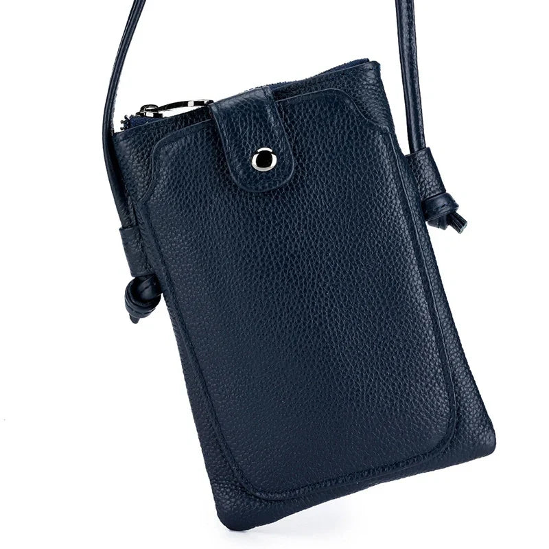 Mugrs™ Vegan Leather Phone Bag, Zipper Sling Bag