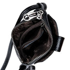 Mugrs™ Vegan Leather Phone Bag, Zipper Sling Bag