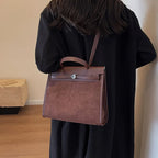 Mugrs™ Vintage Vegan Leather Crossbody Kelly Bag