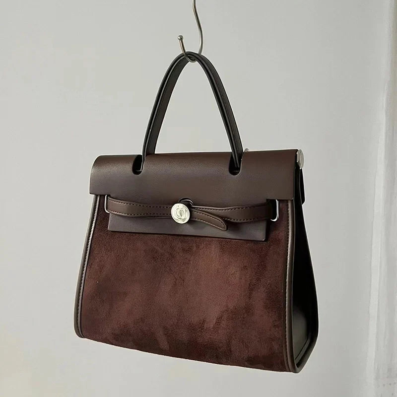 Mugrs™ Vintage Vegan Leather Crossbody Kelly Bag