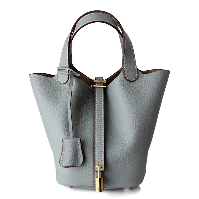 Mugrs™ Vegetable basket bag  bucket bag commuter bag leather