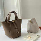Mugrs™ Vegetable basket bag  bucket bag commuter bag leather