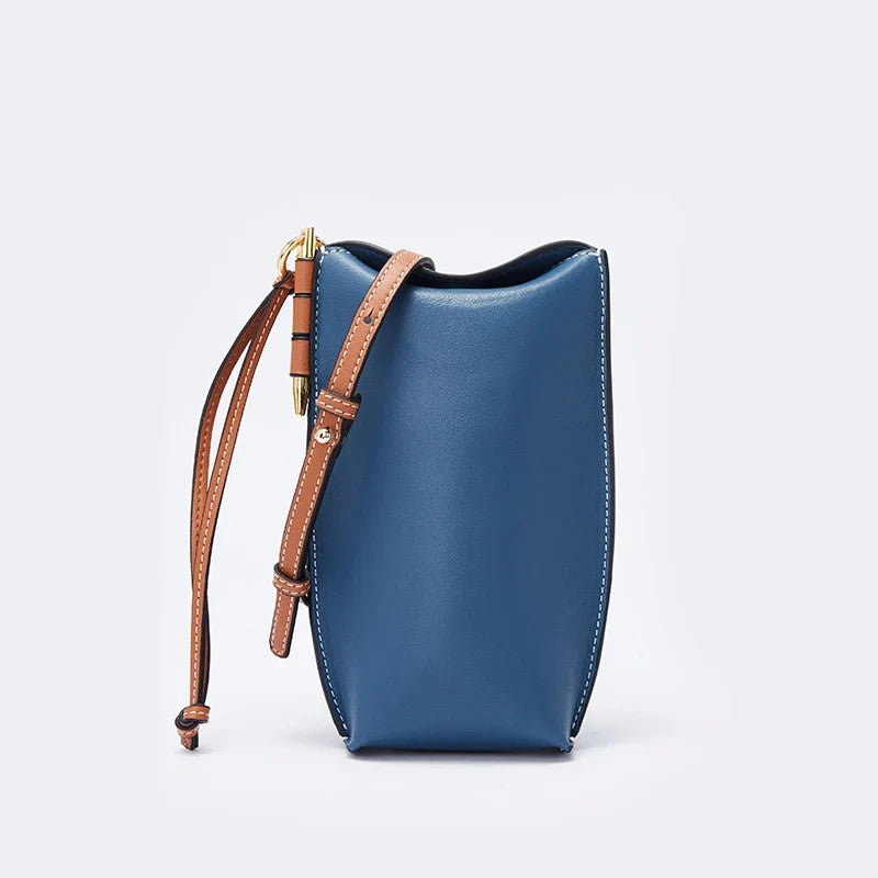 Mugrs™ Leather Crossbody Bag Mobile Phone Bag-Brown