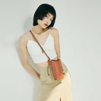 Mugrs™ Leather Crossbody Bag Mobile Phone Bag-White