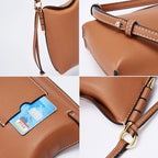 Mugrs™ Leather Crossbody Bag Mobile Phone Bag-Brown
