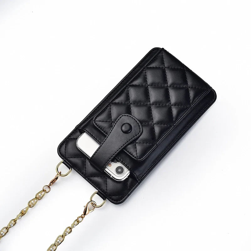 Mugrs™ Woven Vegan Crossbody Phone Bag, Card Holder