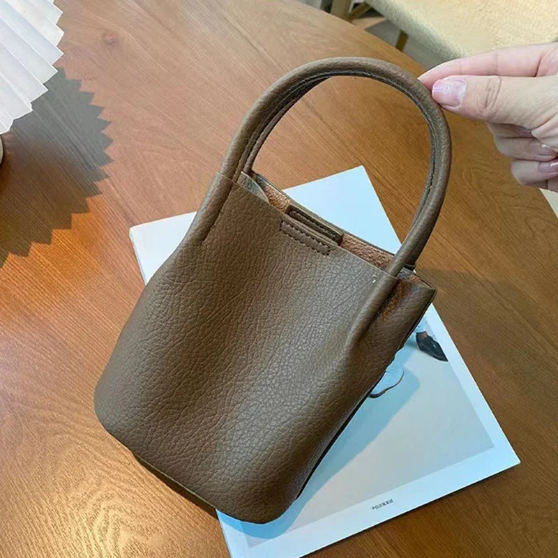 Mugrs™ Bucket Bag  Pure Vegetable Vegan Leather Crossbody Bag
