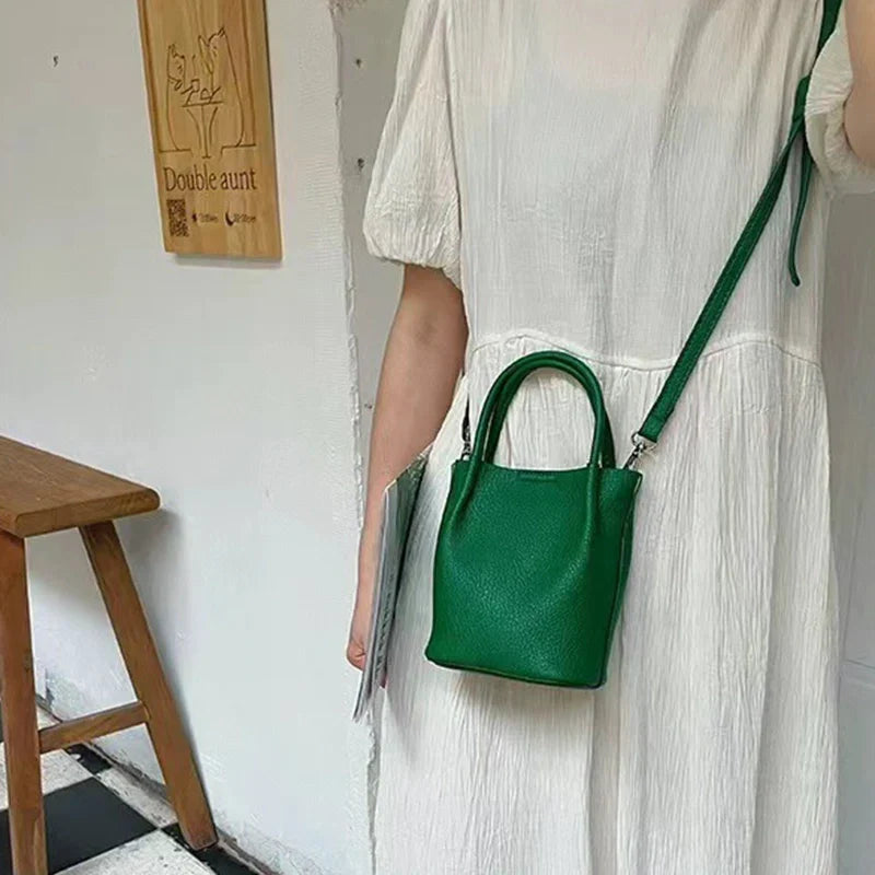 Mugrs™ Bucket Bag  Pure Vegetable Vegan Leather Crossbody Bag