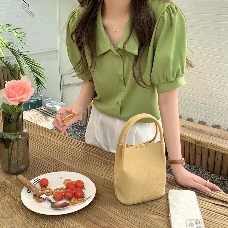 Mugrs™ Bucket Bag  Pure Vegetable Vegan Leather Crossbody Bag