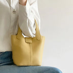 Mugrs™ Basket Versatile Leather Bucket Bag