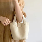 Mugrs™ Basket Versatile Leather Bucket Bag