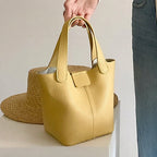 Mugrs™ Basket Versatile Leather Bucket Bag