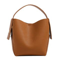 Mugrs bucket-style crossbody bag with drawstring closure