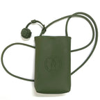 Mugrs classic sage vegan leather crossbody cell phone bag with embossed for women