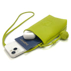 Mugrs classic vegan leather crossbody cell phone bag with embossed and large capacity