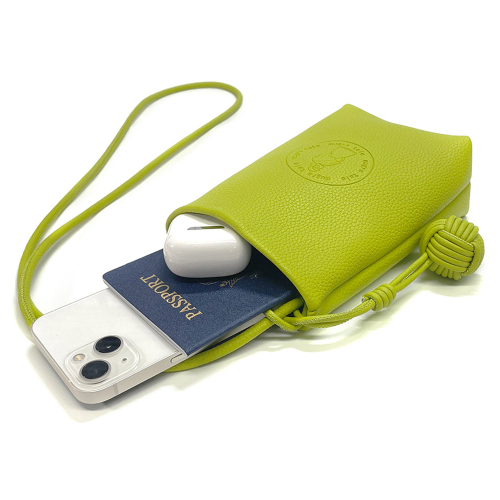 Mugrs classic vegan leather crossbody cell phone bag with embossed and large capacity