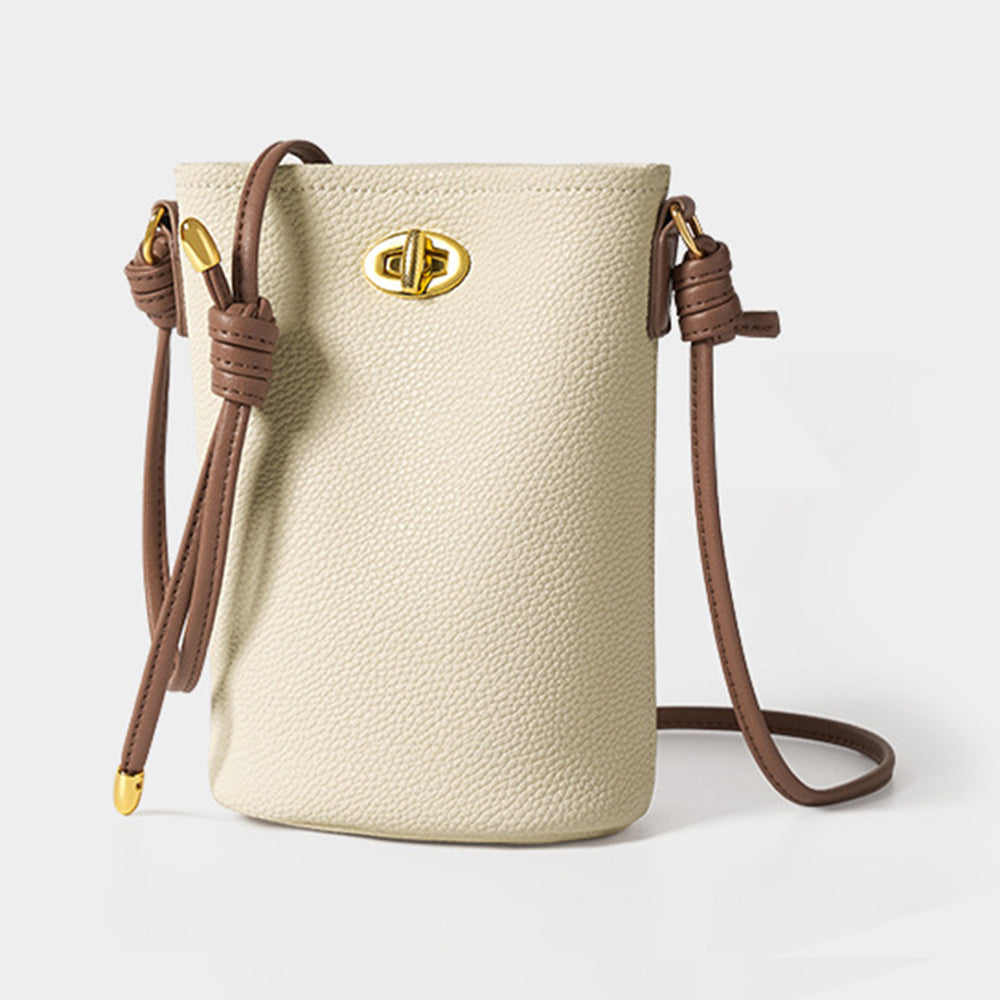 Mugrs™ Bucket Bag, Pure Vegetable Vegan Leather Crossbody Bag-Apricot