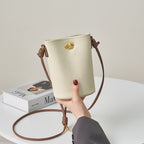 Mugrs™ Bucket Bag, Pure Vegetable Vegan Leather Crossbody Bag-Apricot